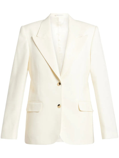 Single-Breasted Wool Blazer