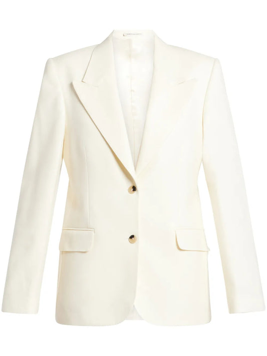 Single-Breasted Wool Blazer