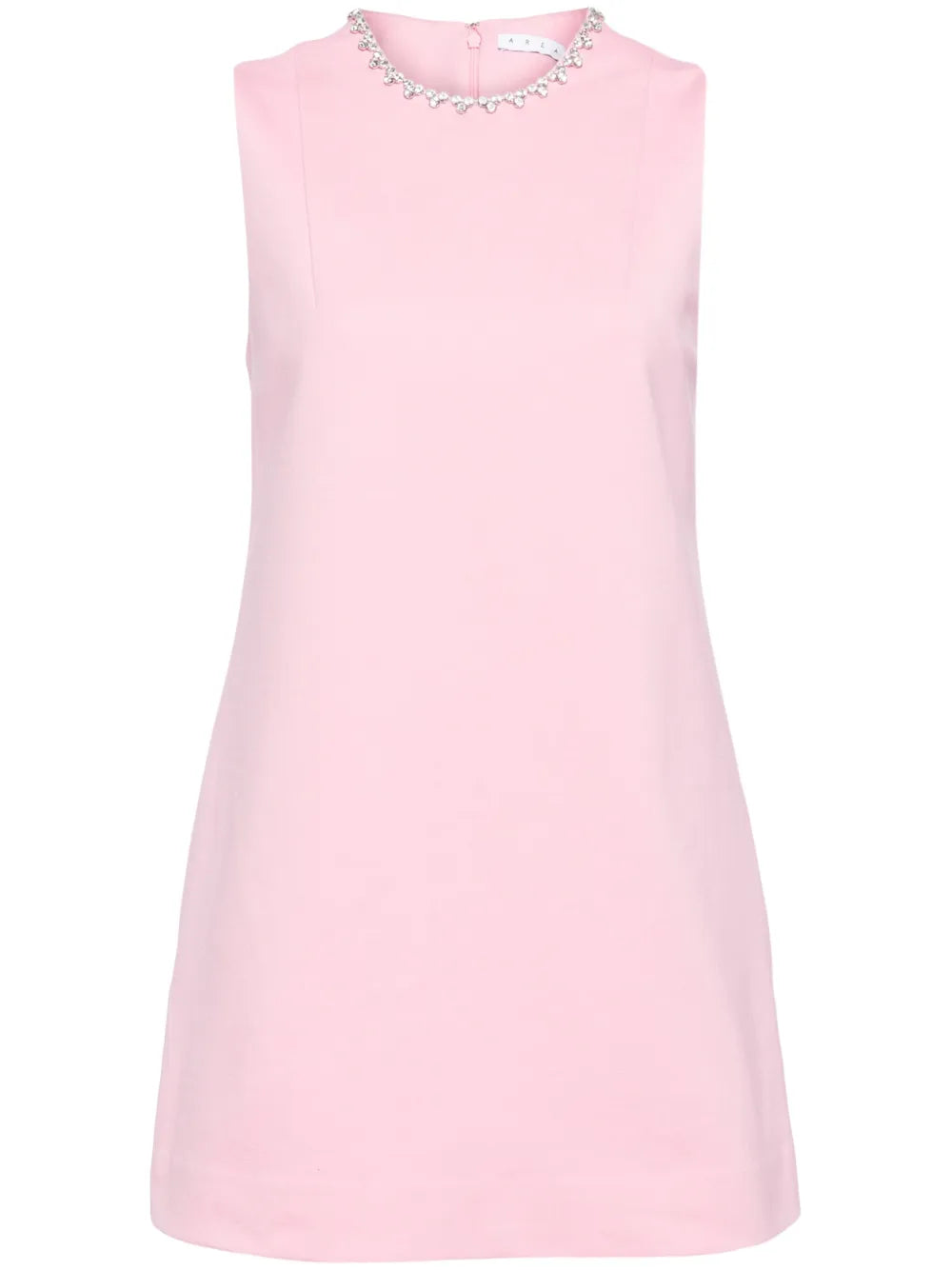 Crystal-Embellished Heart Mini Dress