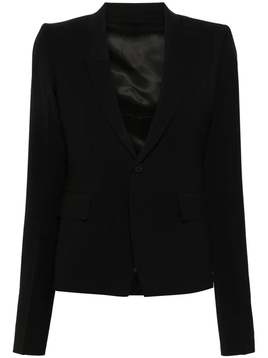 Wool Single-Breasted Blazer
