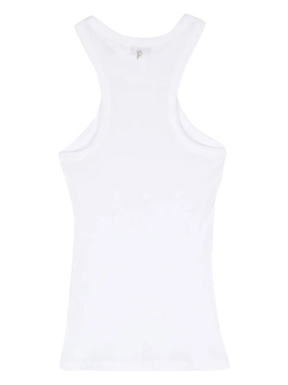 Logo-Plaque Ribbed Top