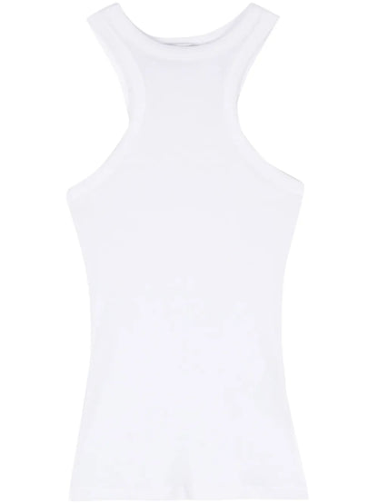 Logo-Plaque Ribbed Top