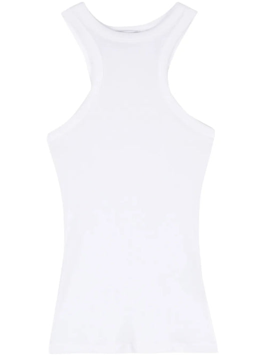 Logo-Plaque Ribbed Top