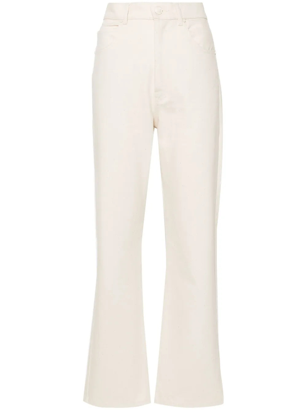 High-Waist Straight-Leg Trousers