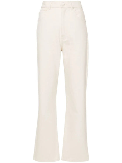 High-Waist Straight-Leg Trousers