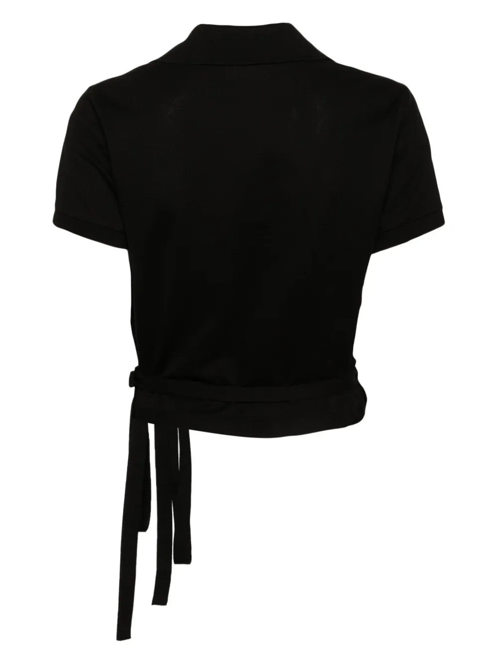 Logo-Patch Wrap Polo Shirt