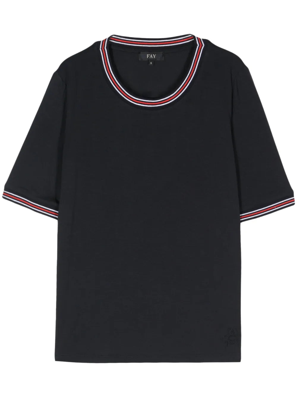 Striped-Trim T-Shirt