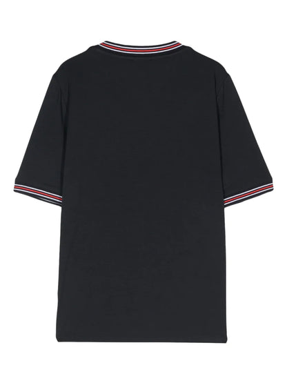 Striped-Trim T-Shirt