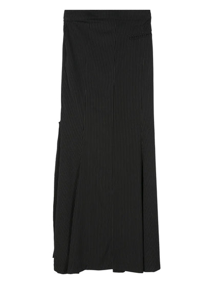 Mermaid Pinstripe Maxi Skirt