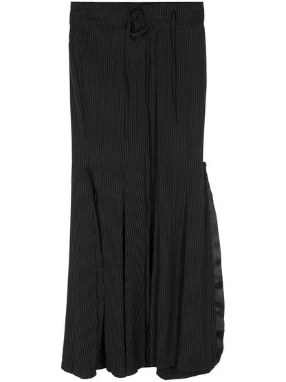 Mermaid Pinstripe Maxi Skirt