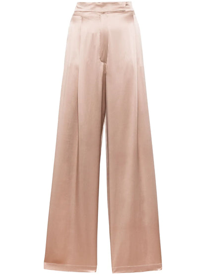 Fiesta Wide-Leg Silk Trousers