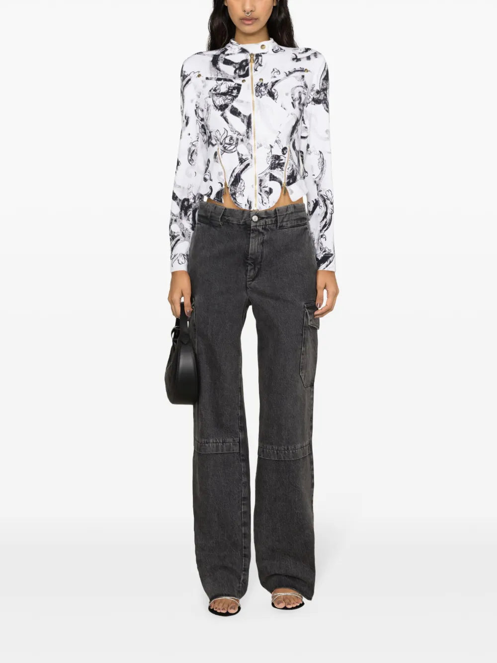 Watercolor Couture Denim Jacket