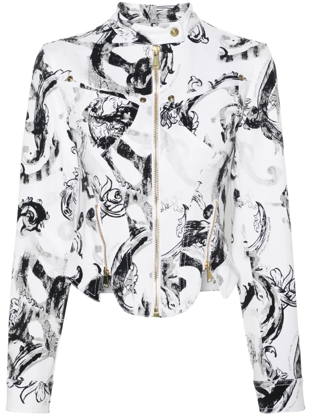 Watercolor Couture Denim Jacket