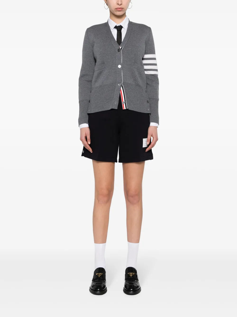 Name-Tag Ribbed Shorts