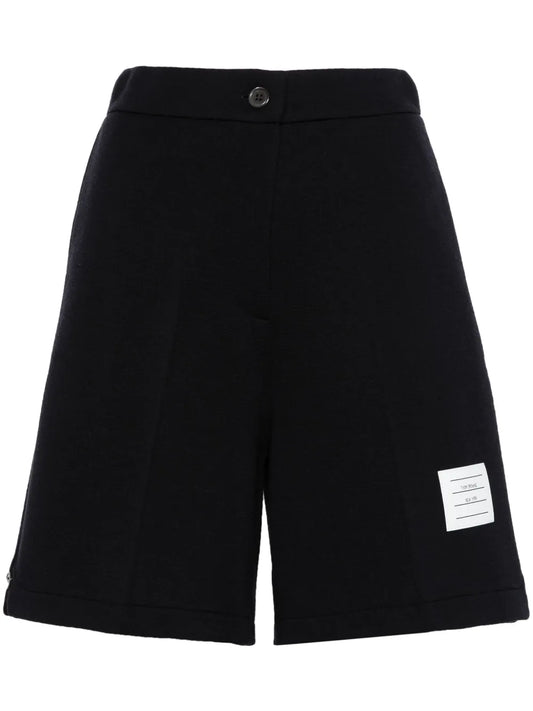 Name-Tag Ribbed Shorts