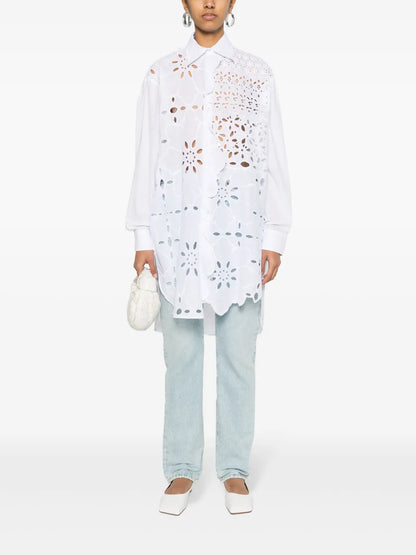 Broderie-Anglaise Cotton Shirt