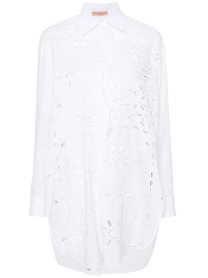 Broderie-Anglaise Cotton Shirt
