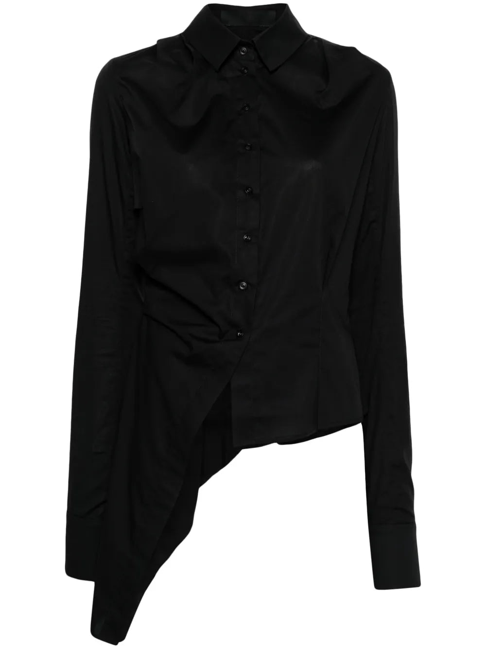 Asymmetric Poplin Shirt
