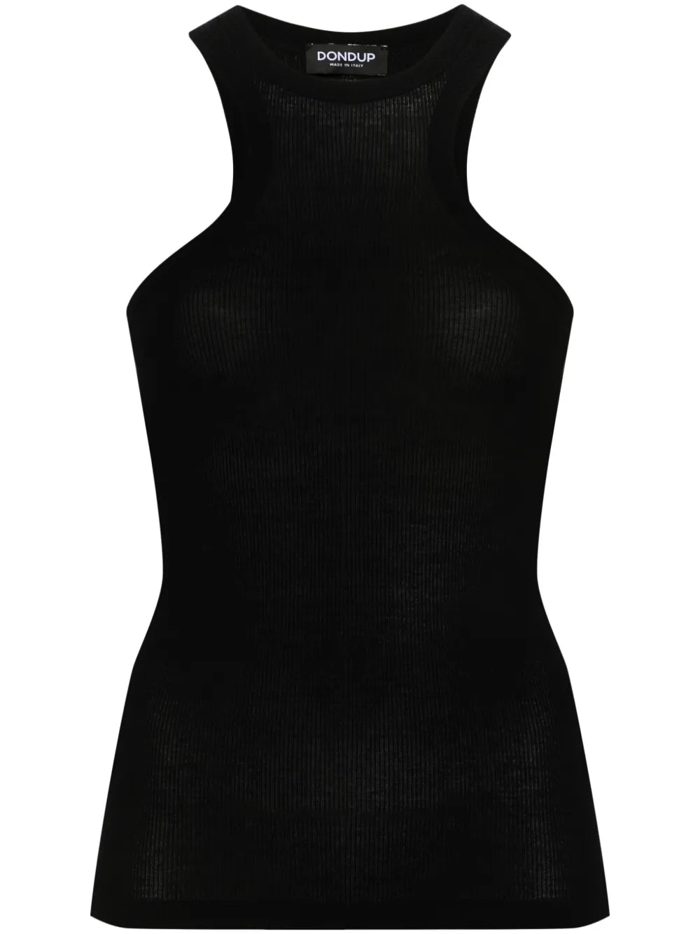 Logo-Plaque Ribbed Top