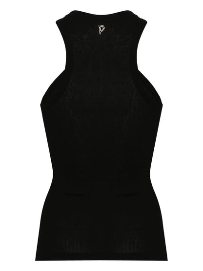 Logo-Plaque Ribbed Top
