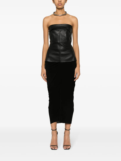 Nappa Bustier Top