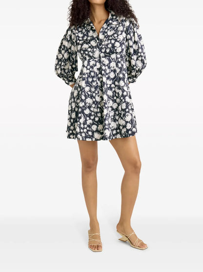 Darby Floral-Print Minidress