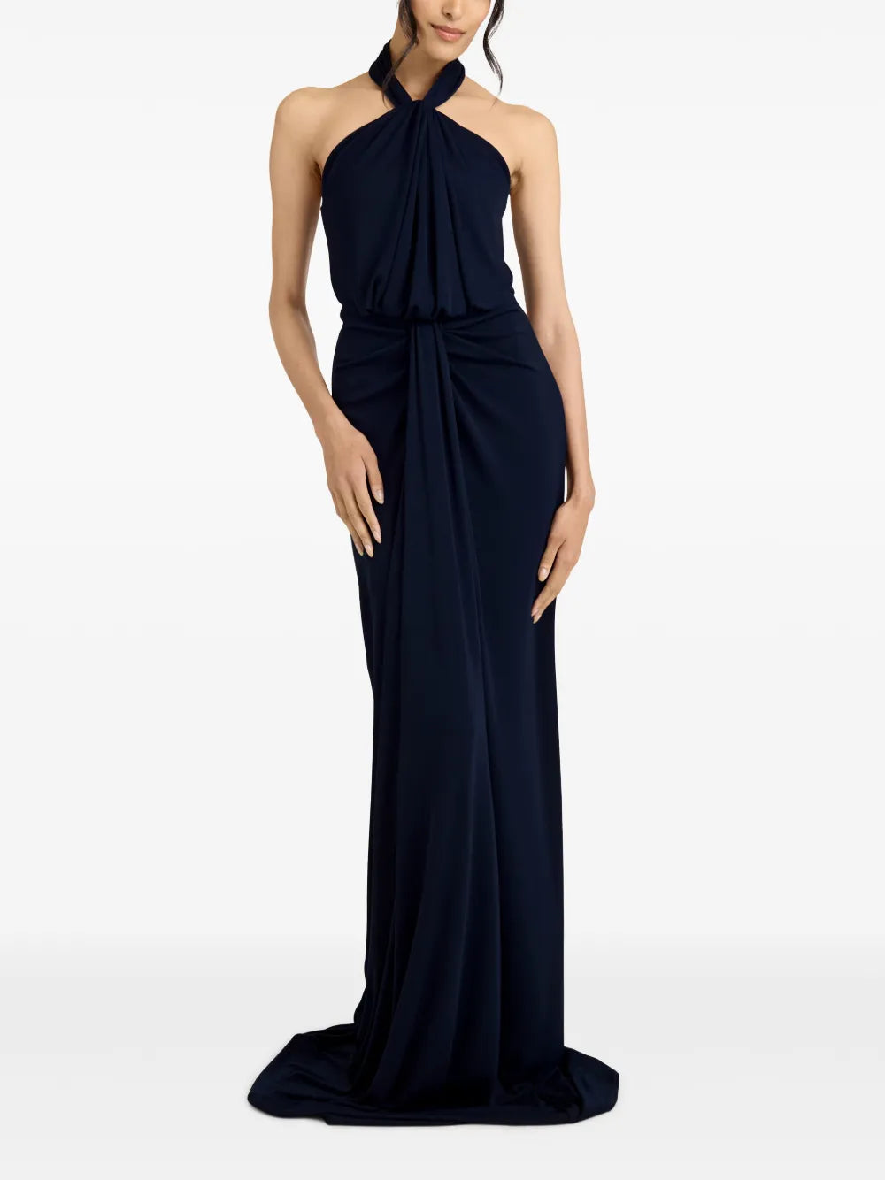 Kaily Draped Jersey Gown