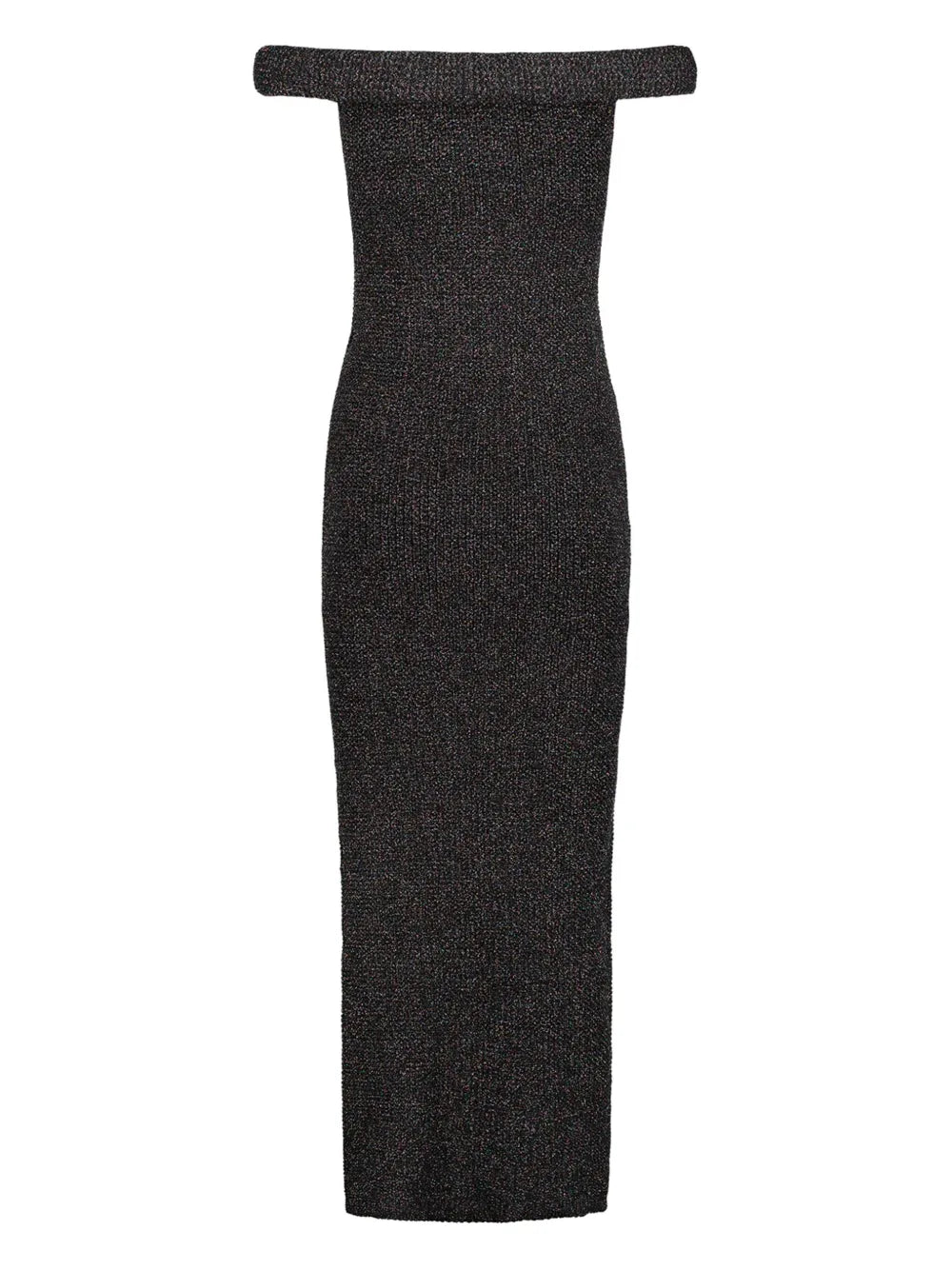 Roll Off-Shoulder Knitted Dress