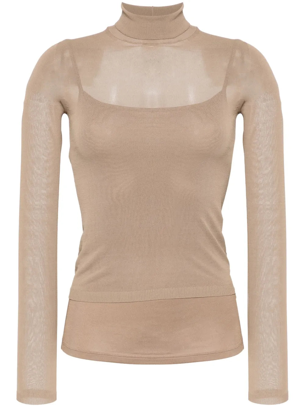 Fatuo High-Neck Sheer Jumper