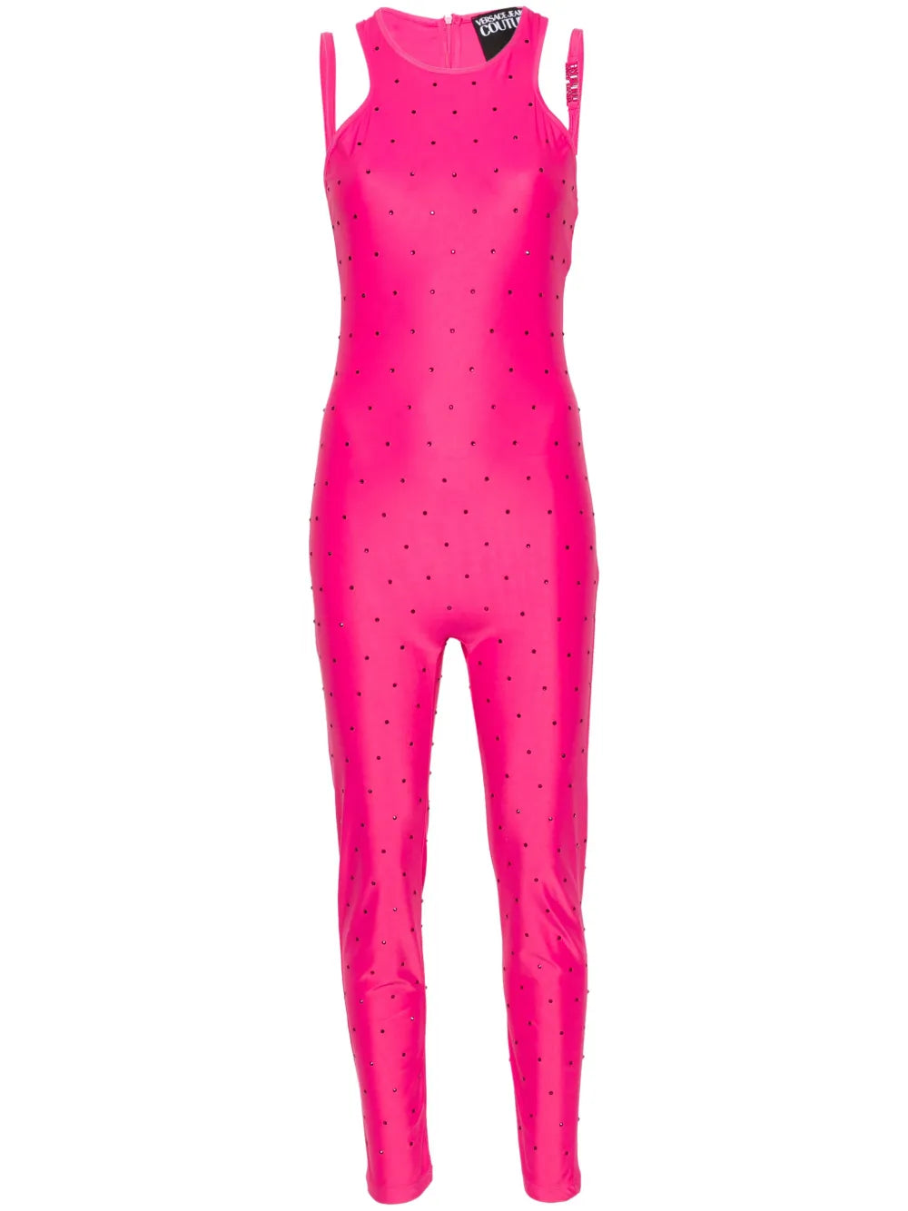 Crystal-Embellished Halterneck Jumpsuit