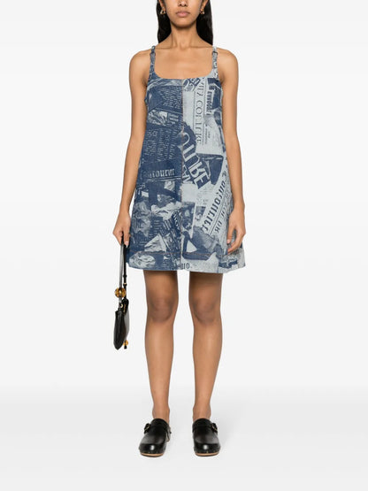 Magazine Denim Minidress