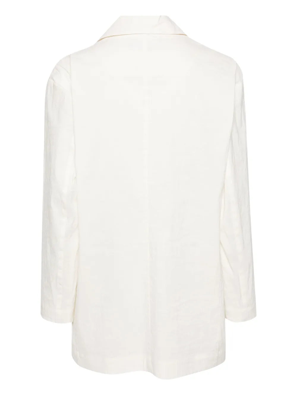 Shaped Membrane Double-Breasted Blazer