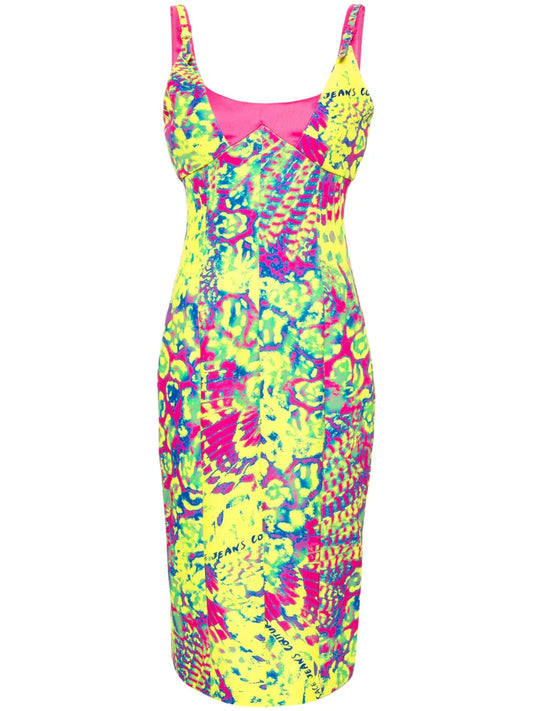 Animalier Bodycon Midi Dress