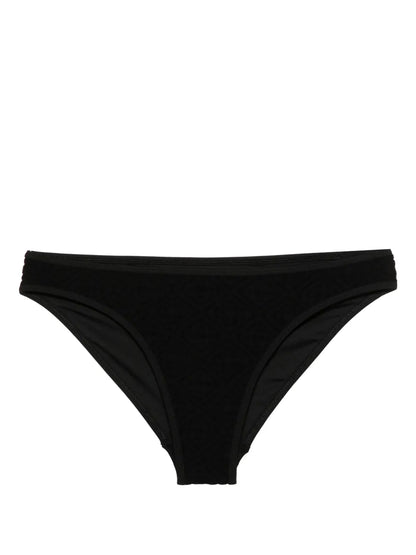 Logo-Embossed Textured Bikini Brief