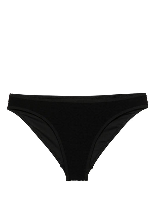 Logo-Embossed Textured Bikini Brief