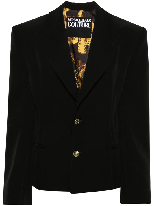 Lace-Up Single-Breasted Blazer