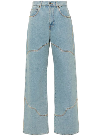High-Rise Straight-Leg Jeans
