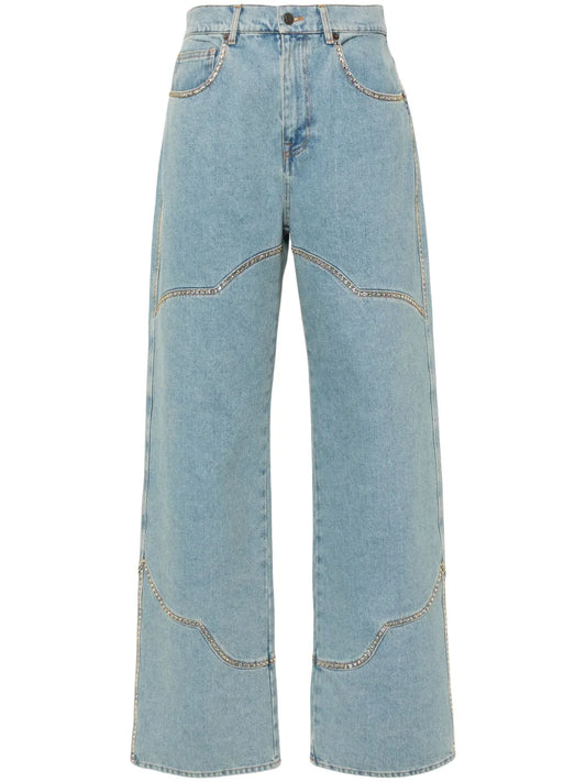 High-Rise Straight-Leg Jeans