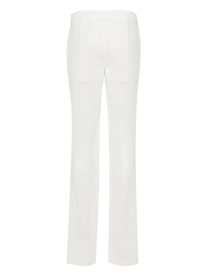Pressed-Crease Straight Trousers