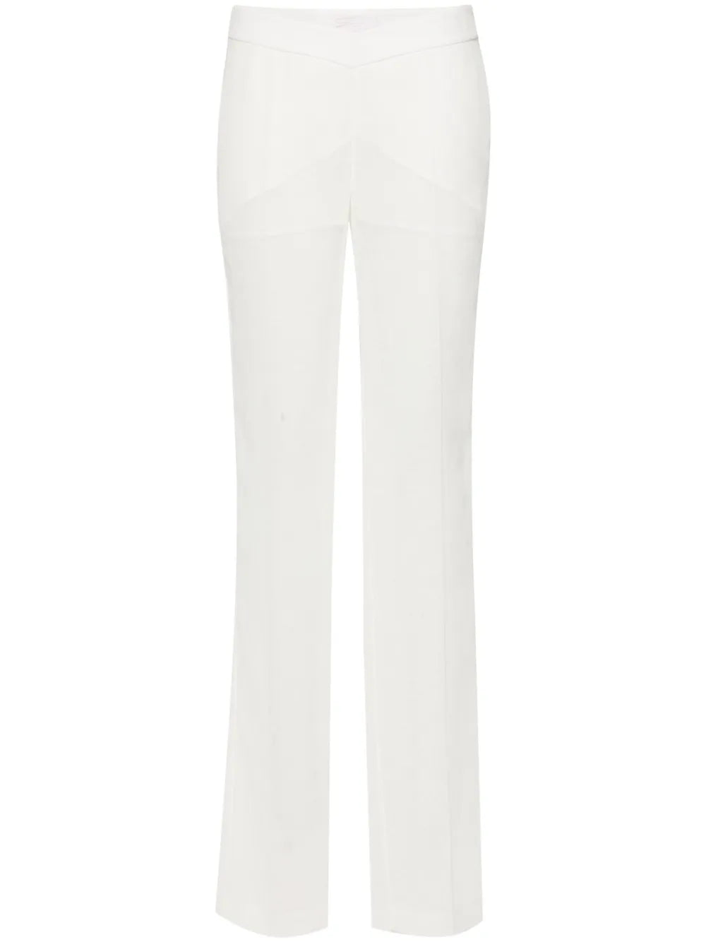 Pressed-Crease Straight Trousers