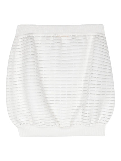 Lurex-Detailed Striped Skirt