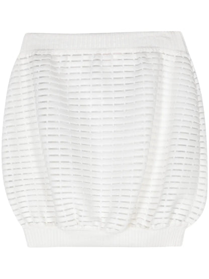 Lurex-Detailed Striped Skirt