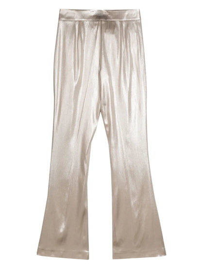 Lamé Flared Trousers