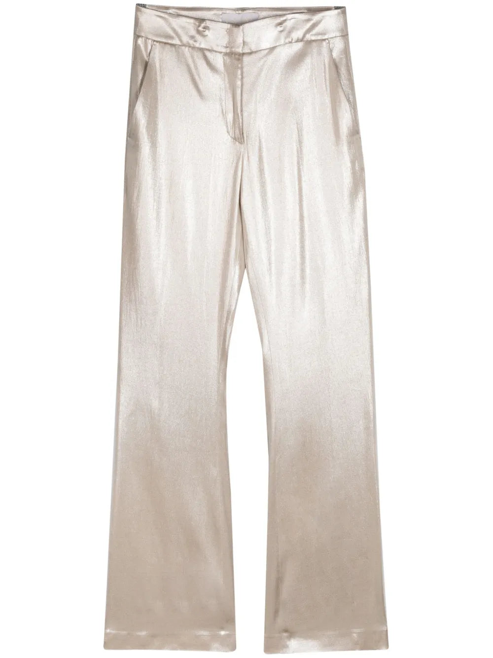 Lamé Flared Trousers