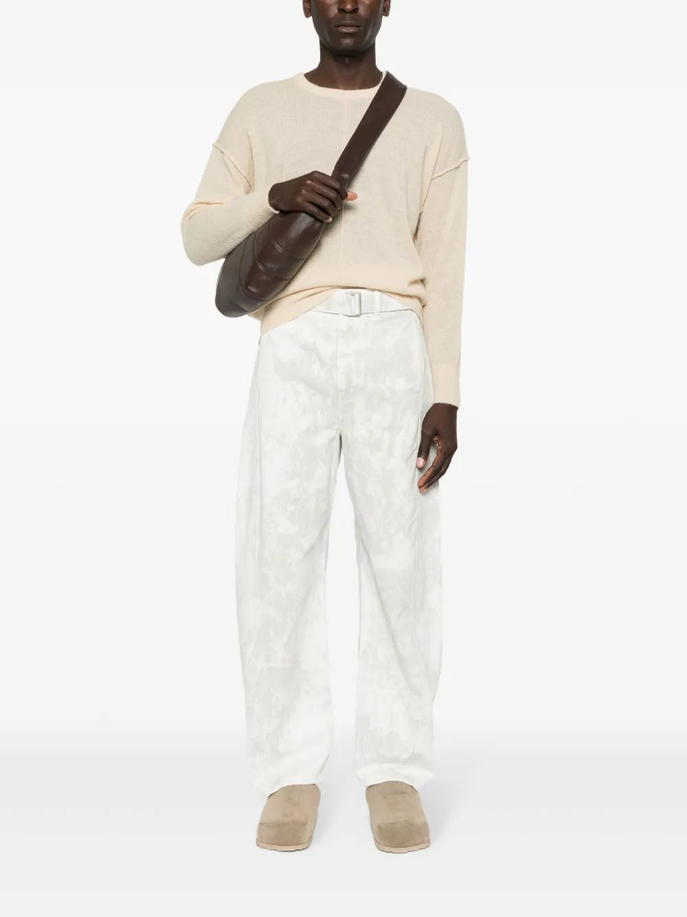 Seam-Detail Knit Jumper