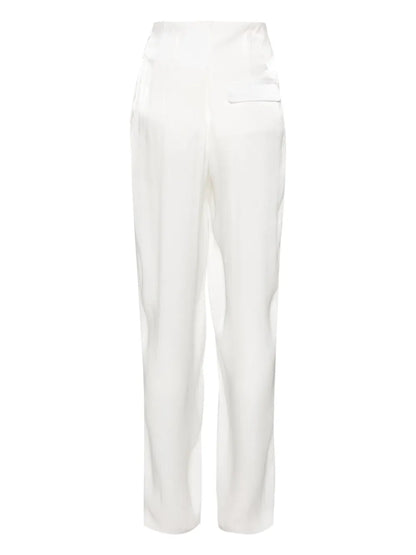 Wide-Leg Satin Trousers