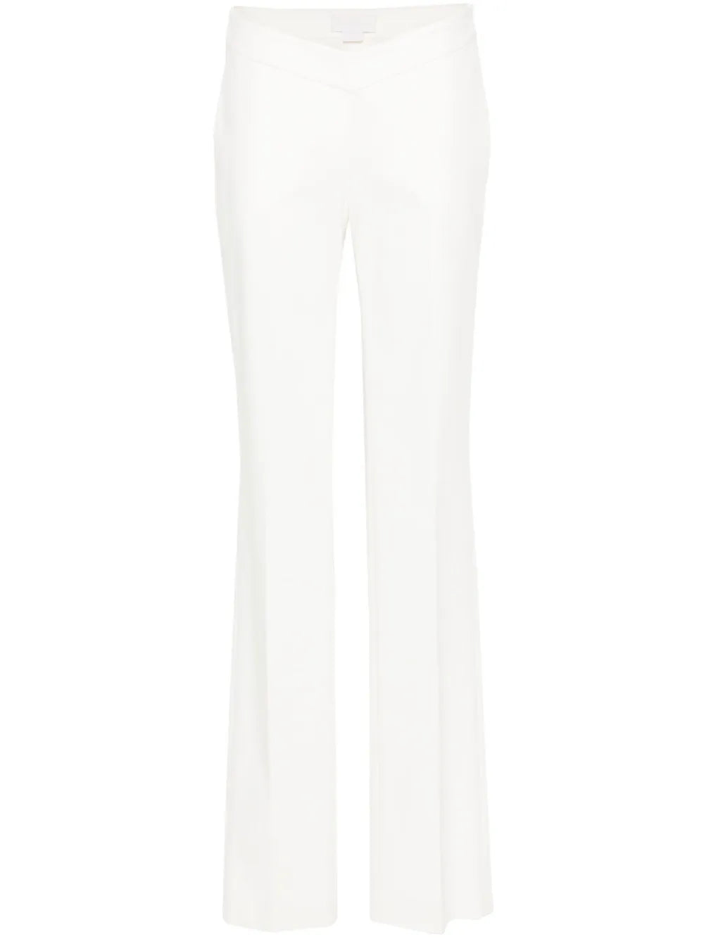 Straight Cotton-Blend Trousers