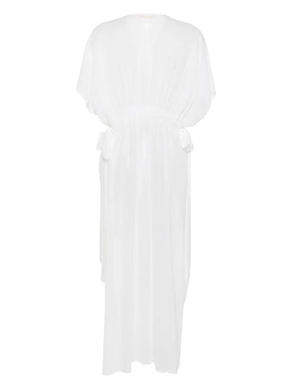 Belted Silk Maxi Dress