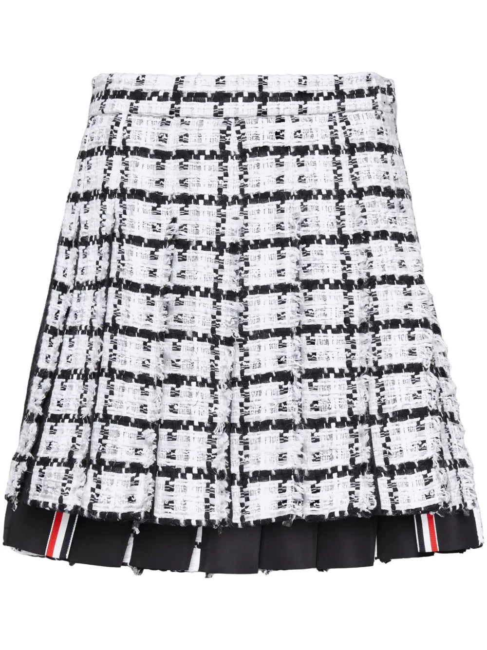 Knife-Pleat Mini Skirt