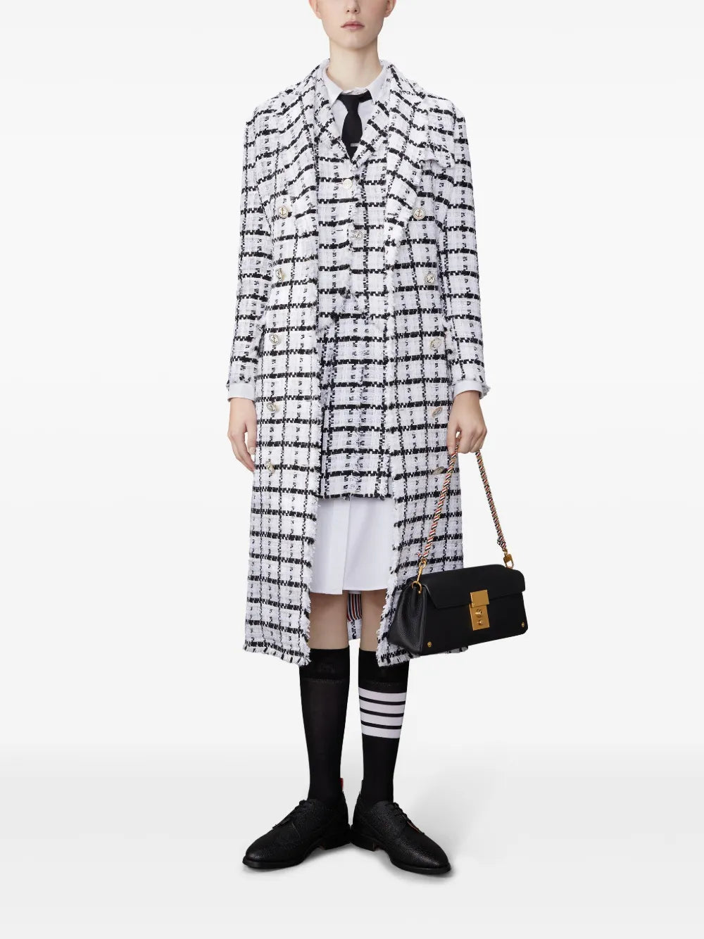 Knife-Pleat Mini Skirt